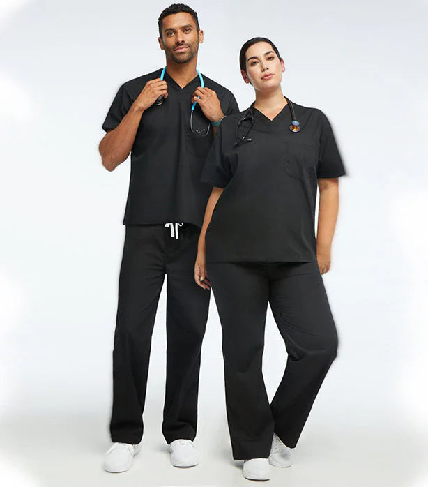 Interlock Stretch Unisex Scrub Set β 2 Pocket Comfort Fit