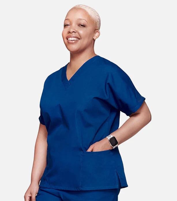 Microfiber Women’s 4-Pocket Scrub Set – Slim Comfort Fit