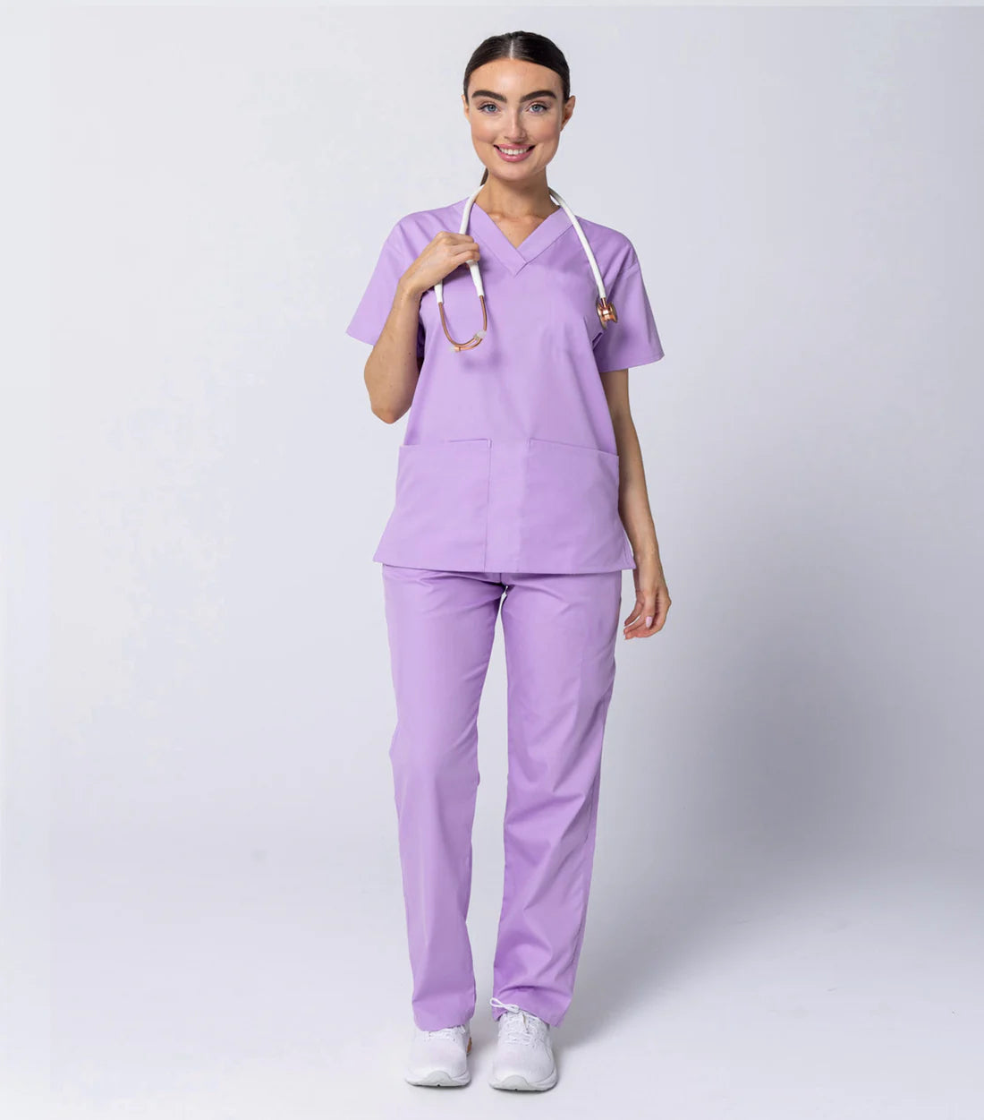 Woman’s Lavender Scrub Set