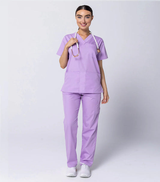 Woman’s Lavender Scrub Set